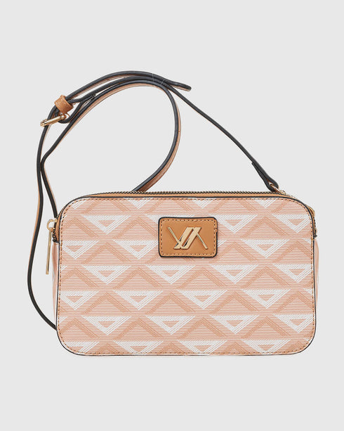 Verde Γυναικεία Τσάντα Χιαστί 16-7871 Πορτοκαλί