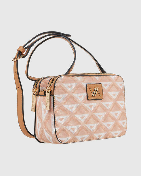 Verde Γυναικεία Τσάντα Χιαστί 16-7871 Πορτοκαλί