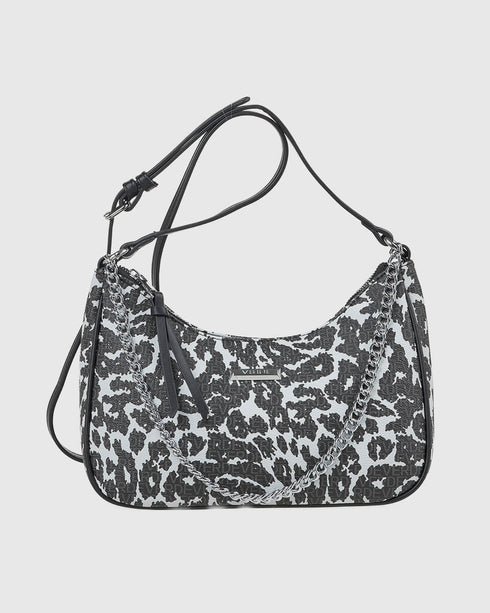 Verde Γυναικεία Τσάντα Χιαστί 16-7883 Μαύρο