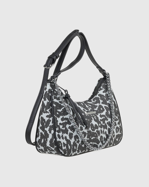 Verde Γυναικεία Τσάντα Χιαστί 16-7883 Μαύρο