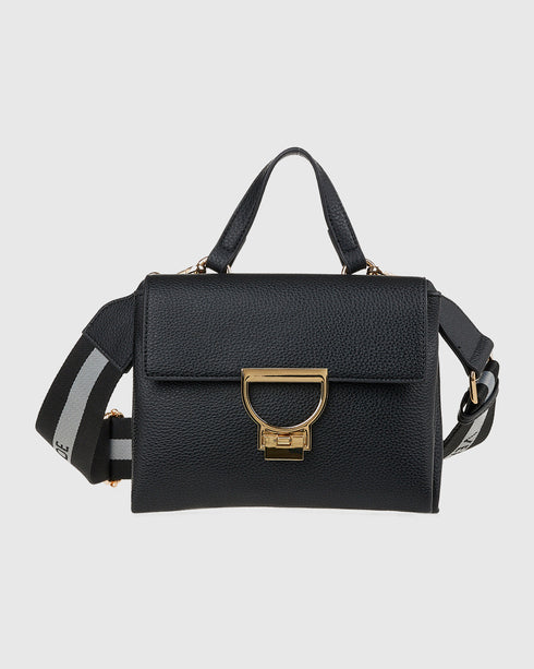 Verde Γυναικεία Τσάντα Χιαστί 16-7916 Μαύρο