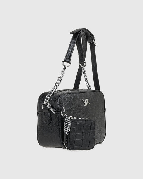 Verde Γυναικεία Τσάντα Χιατί 16-7924 Μαύρο