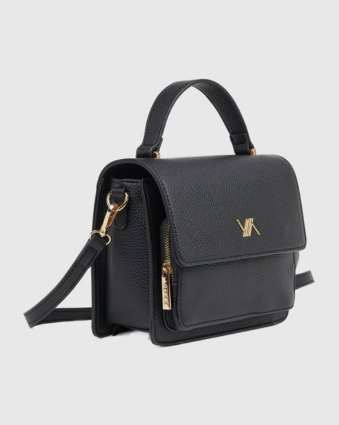 Verde Γυναικεία Τσάντα Χιαστί 16-8014 Μαύρο