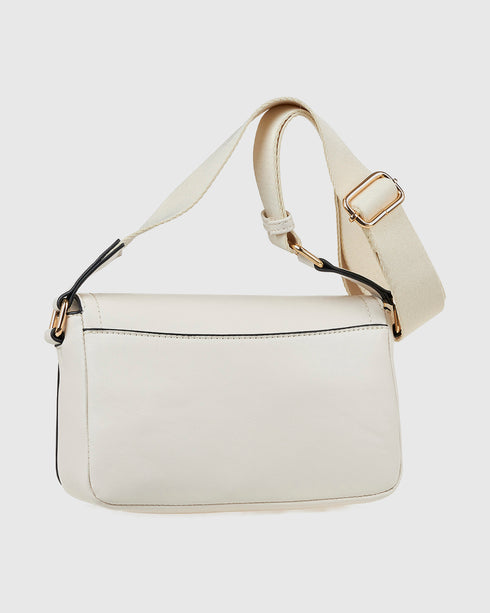 Verde Γυναικεία Τσάντα Χιαστί 16-8018 Εκρού