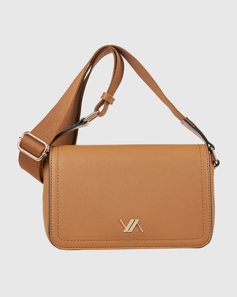 Verde Γυναικεία Τσάντα Χιαστί  16-8018 Μπεζ