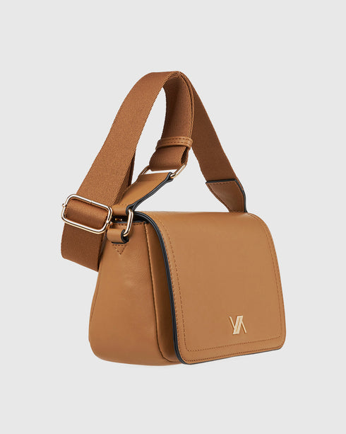 Verde Γυναικεία Τσάντα Χιαστί  16-8018 Μπεζ