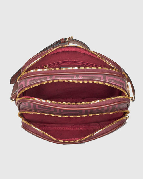 Verde Γυναικεία Τσάντα Χιαστί 16-8070 Μπορντώ