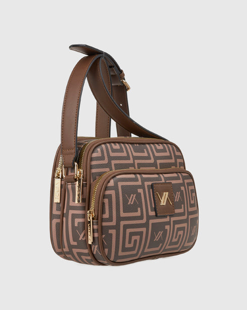 Verde Γυναικεία Τσάντα Χιαστί 16-8070 Πούρου