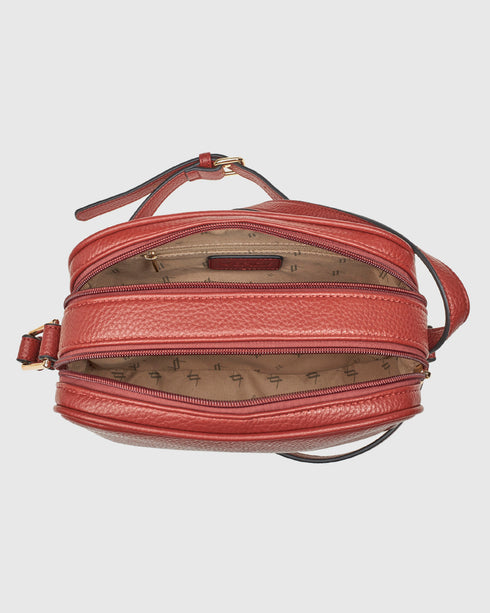 Verde Γυναικεία Τσάντα Χιαστί 16-8115 Κεραμιδί