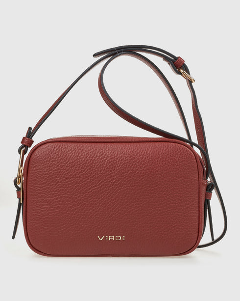 Verde Γυναικεία Τσάντα Χιαστί 16-8115 Κεραμιδί