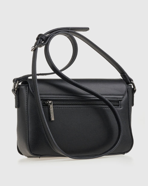 Verde Γυναικεία Τσάντα Χιαστί 16-8187 Μαύρο