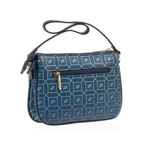 Verde Γυναικεία Τσάντα Χιαστί-Ώμου 16-7254 Μπλε