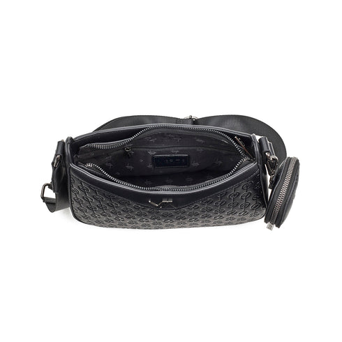 Verde Γυναικεία Τσάντα Χιαστί-Ώμου 16-7661 Μαύρο