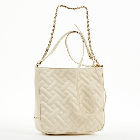 Verde Γυναικεία Βραδινή Τσάντα 01-1563 Εκρού