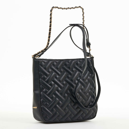 Verde Γυναικεία Βραδινή Τσάντα 01-1563 Μαύρο