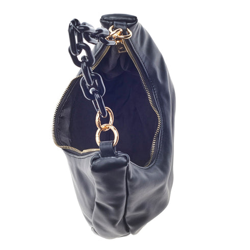 Verde Γυναικεία Βραδινή Τσάντα 01-1580 Μαύρο