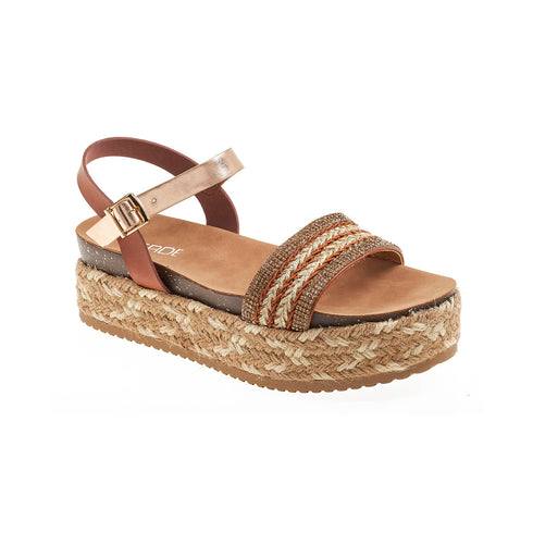 Verde Γυναικείες Πλατφόρμες 28-3820 Κάμελ