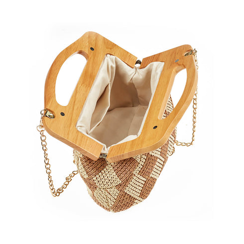 Verde Γυναικείο Βραδινό Τσαντάκι 01-1707 Κάμελ