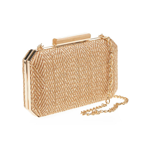 Verde Γυναικείο Τσαντάκι Βραδινό 01-1710 Μπεζ