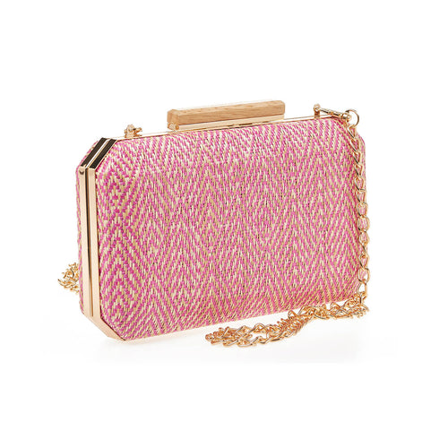 Verde Γυναικείο Τσαντάκι Βραδινό 01-1710 Ροζ