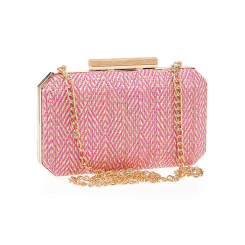 Verde Γυναικείο Τσαντάκι Βραδινό 01-1710 Ροζ