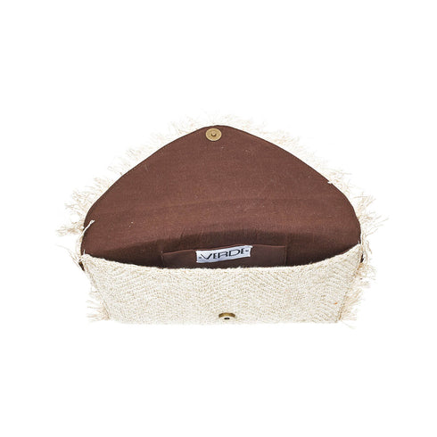 Verde Γυναικείο Τσαντάκι Βραδινό 01-1761 Βαμβακερό Μπεζ