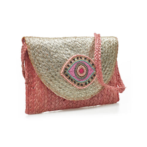 Verde Γυναικείο Βραδινό Τσαντάκι 01-1773 Ροζ