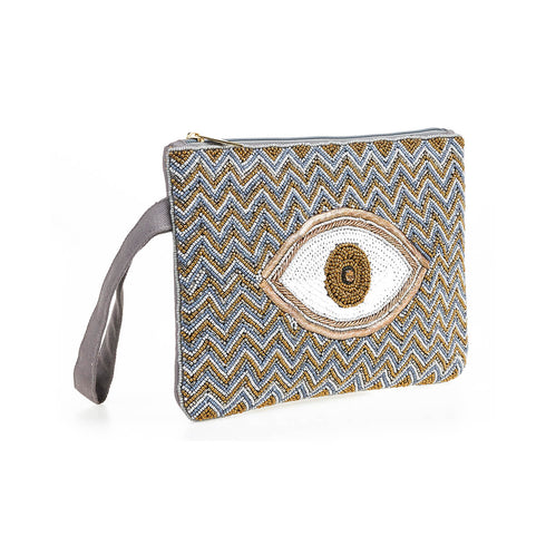 Verde Γυναικείο Βραδινό Τσαντάκι 01-1797 Γκρι