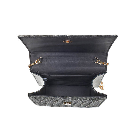 Verde Γυναικείο Βραδινό Τσαντάκι 01-1807 Μαύρο