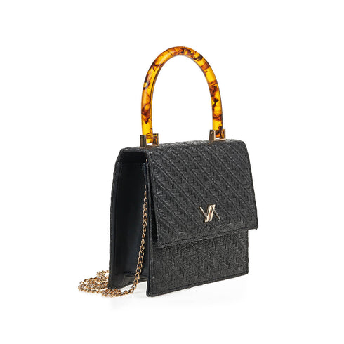 Verde Γυναικείο Βραδινό Τσαντάκι 01-1807 Μαύρο