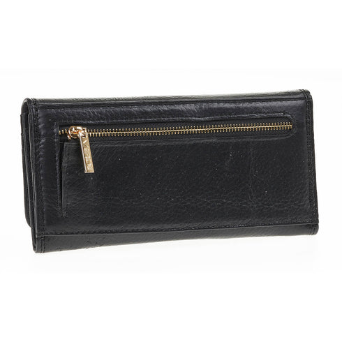 Verde Γυναικείο Δερμάτινο Πορτοφόλι 18-1404 Μαύρο