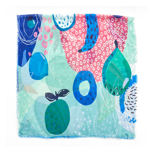 Verde Γυναίκειο Φουλάρι 03-2113 Μπλε