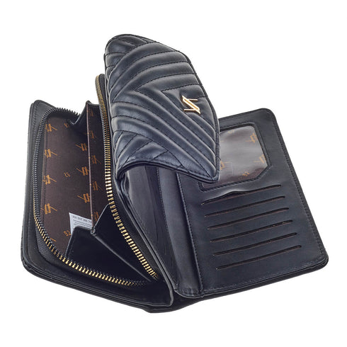 Verde Γυναικείο Πορτοφόλι 18-1325 Μαύρο