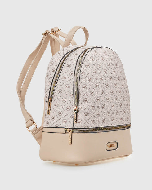 Verde Γυναικείο Σακίδιο Πλάτης 16-7734 Εκρού