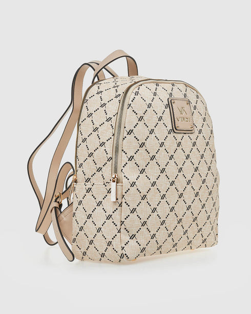 Verde Γυναικείο Σακίδιο Πλάτης 16-7824 Εκρού