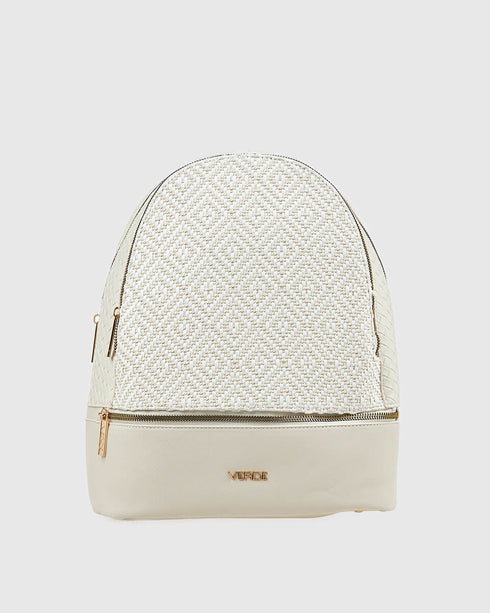 Verde Γυναικείο Σακίδιο Πλάτης 16-7882 Εκρού