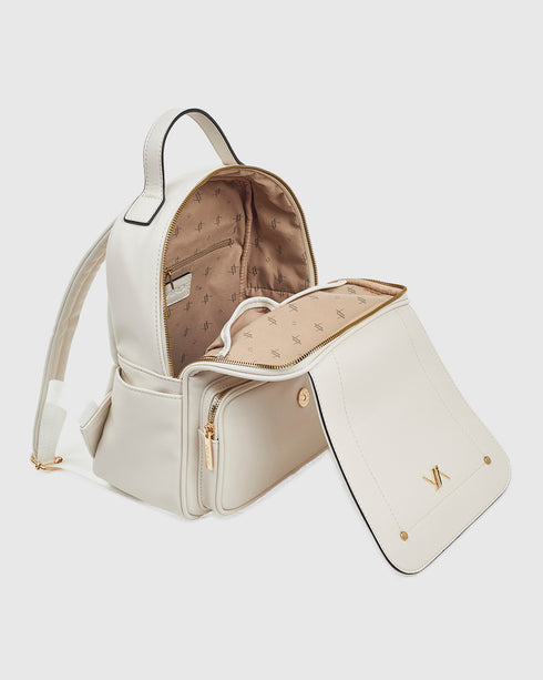 Verde Γυναικείο Σακίδιο Πλάτης 16-8017 Εκρού