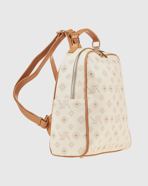 Verde Γυναικείο Σακίδιο Πλάτης 16-8025 Εκρού