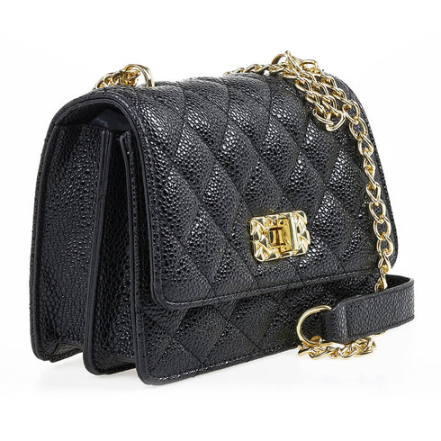 Verde Γυναικεiο Τσαντάκι Ώμου-Χιαστί 01-1686 Μαύρο