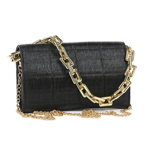 Verde Γυναικείο Βραδινό Τσαντάκι 01-1552 Μαύρο