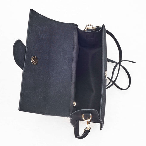 Verde Γυναικείο Τσαντάκι 01-1554 Μαύρο