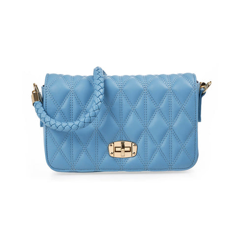 Verde Γυναικείο Βραδινό Τσαντάκι 01-1731 Ανοιχτό Μπλε