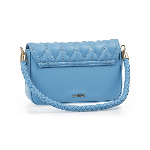 Verde Γυναικείο Βραδινό Τσαντάκι 01-1731 Ανοιχτό Μπλε