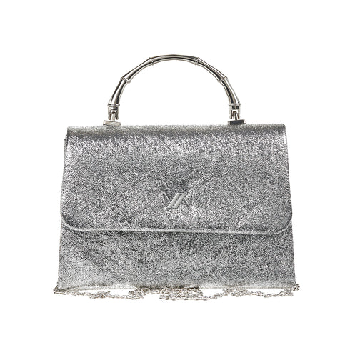 Verde Γυναικείο Βραδινό Τσαντάκι 01-1885 Ασημί