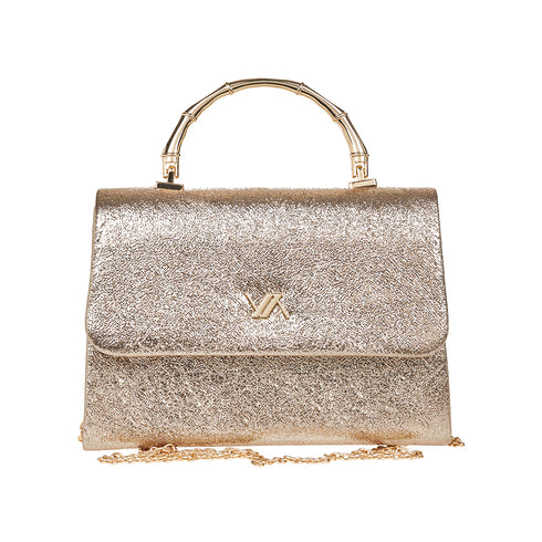 Verde Γυναικείο Βραδινό Τσαντάκι 01-1885 Χρυσό