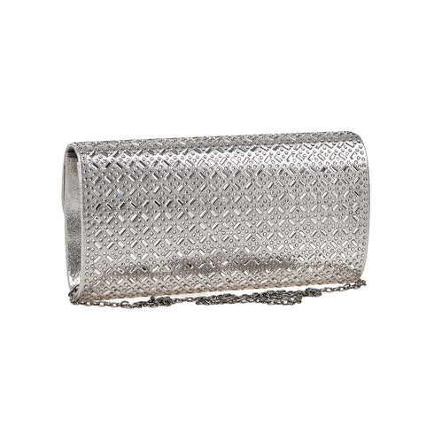 Verde Γυναικείο Βραδινό Τσαντάκι 01-1888 Ασημί