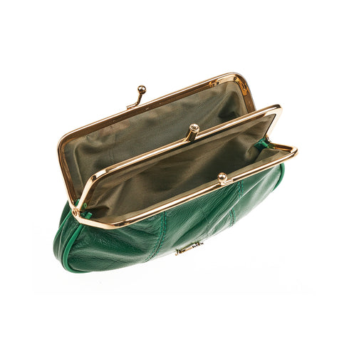 Verde Γυναικείο Πορτοφόλι 18-1444 από Δέρμα Πράσινο