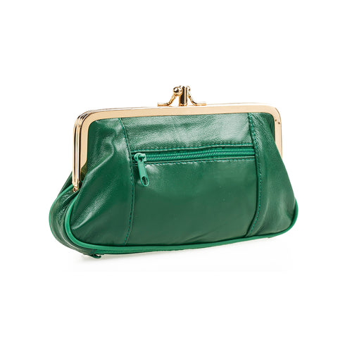 Verde Γυναικείο Πορτοφόλι 18-1444 από Δέρμα Πράσινο