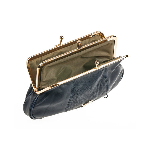 Verde Γυναικείο Πορτοφόλι 18-1444 Δερμάτινο Σκούρο Μπλε