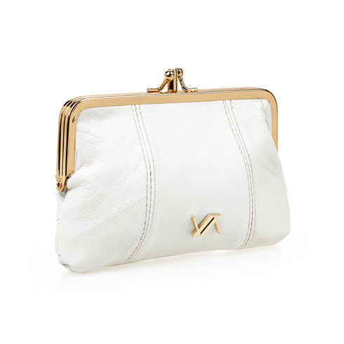 Verde Γυναικείο Πορτοφόλι 18-1447 Δερμάτινο Εκρού